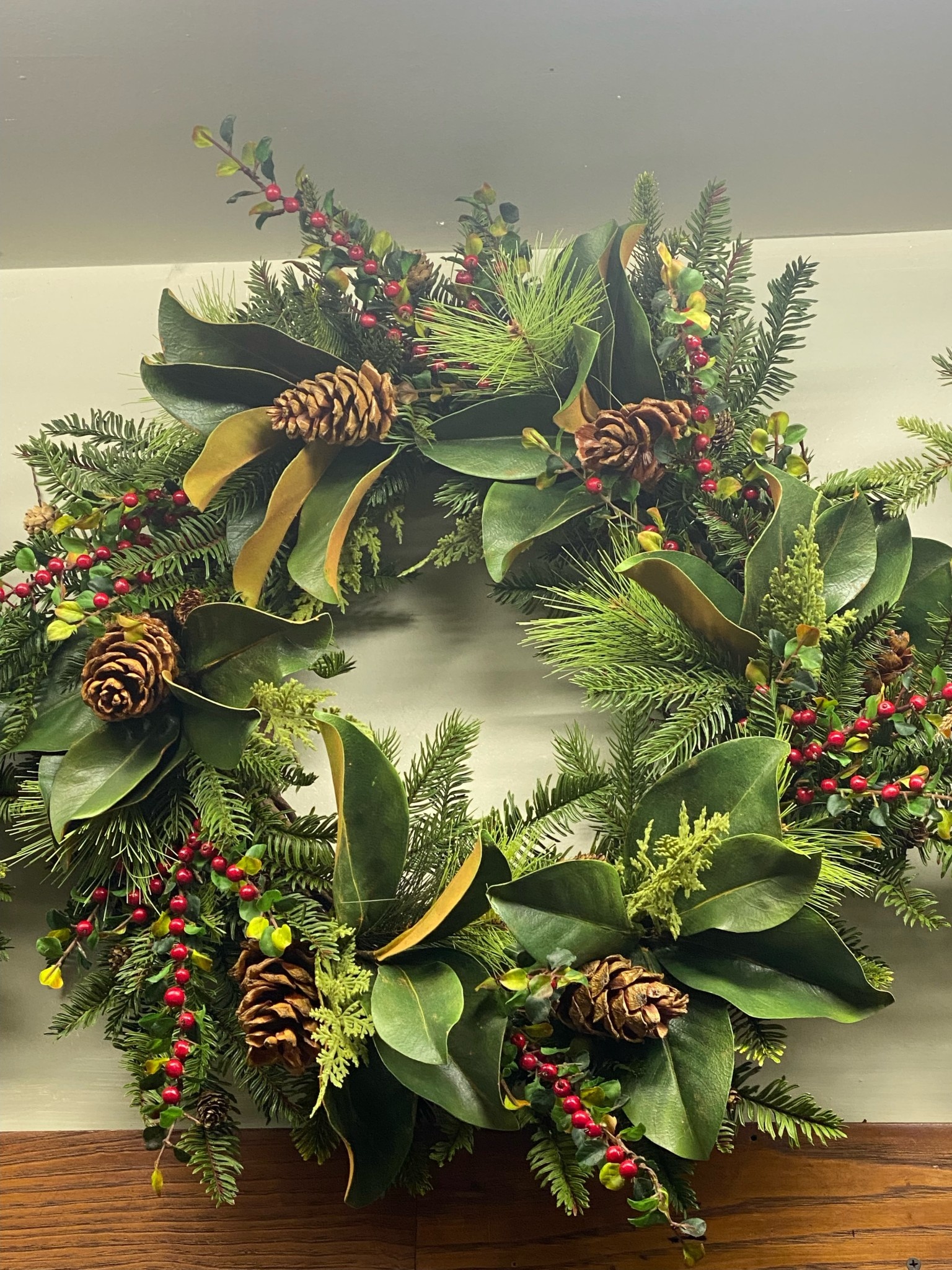 Custom Natural Holiday Wreath