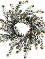 Snowberry Boxwood Candle Ring (2-Sizes)