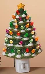 Electric Vintage Christmas Tree Night Light (2-Colors)