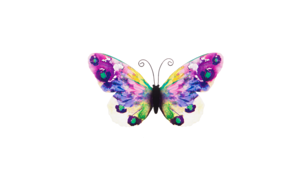 Small Metal Watercolor Butterfly (6-Styles)