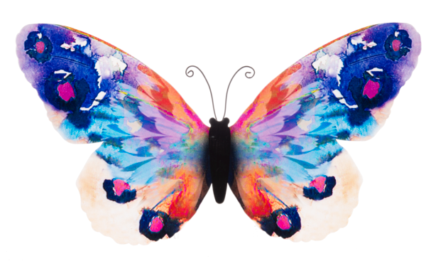 Large Metal Watercolor Butterfly (3-Styles)