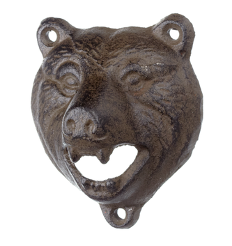 Wall Mounted Bear Head Bottle Opener