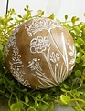 Accent Ball w/ Floral Pattern