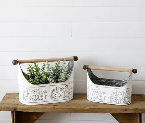 Embossed Wildflower Gathering Container (2-Sizes)