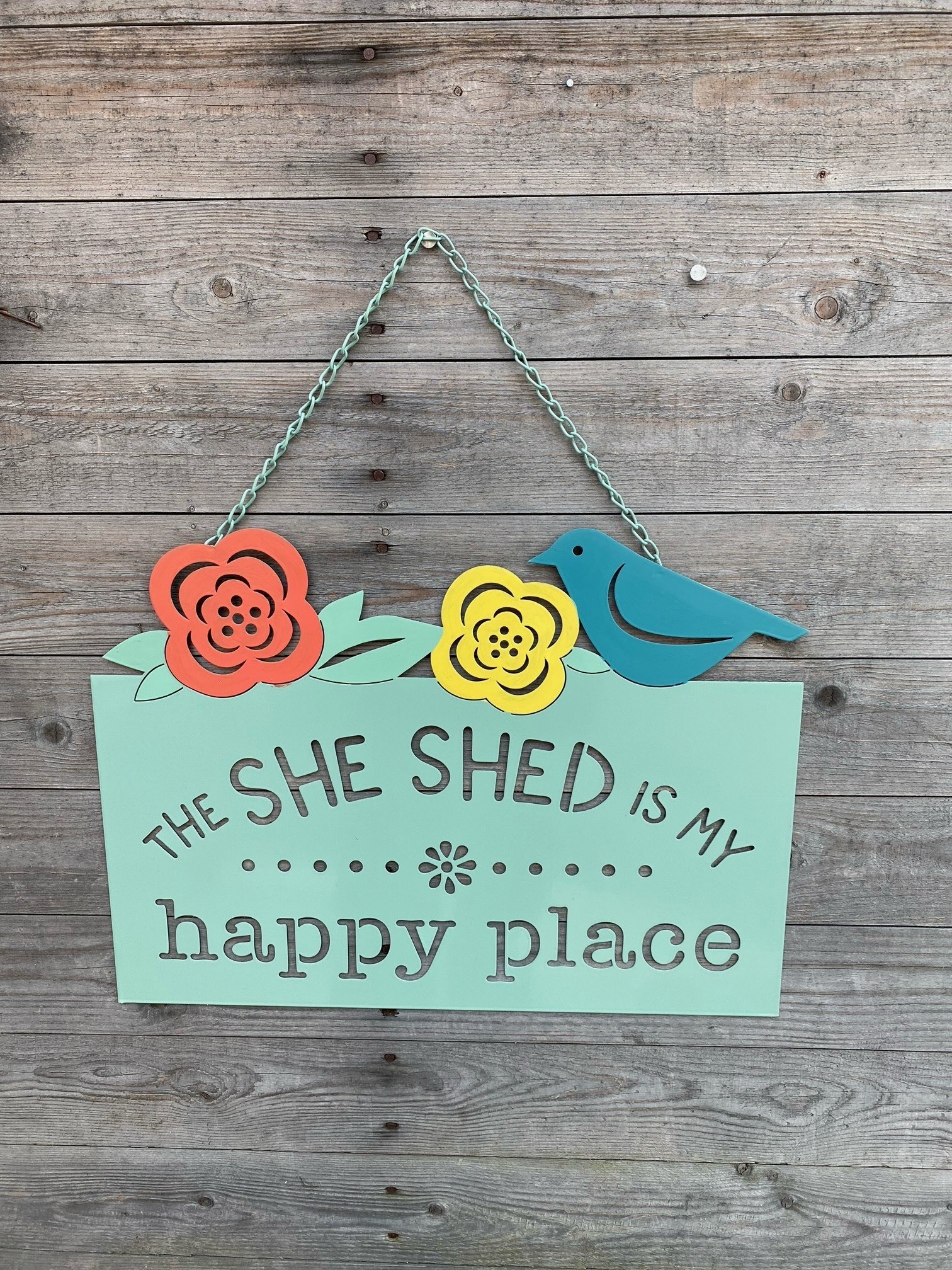 She Shed Metal Hanging Sign (2-Styles)