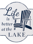 Life is Better at The Lake Sign