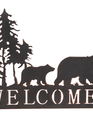 Bear in the Forest Welcome Sign