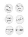 Set of 6 Love Magnets