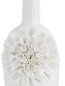 White Ceramic Floral Bottle Vase (3-Sizes)