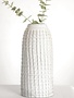 White Urban Check Vase (2-Sizes)