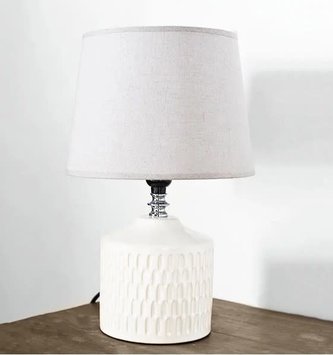 Ceramic Ripple Textured Lamp