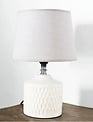 Ceramic Ripple Textured Lamp