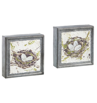 6" Nest Textured Wall Art (2-Styles)