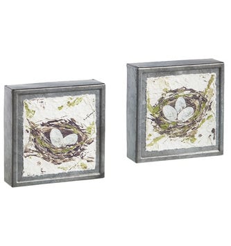 6" Nest Textured Wall Art (2-Styles)