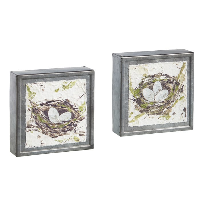 6" Nest Textured Wall Art (2-Styles)