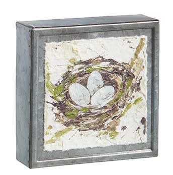 6" Nest Textured Wall Art (2-Styles)