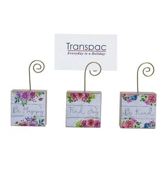 Floral Photo Block Holder (3-Styles)