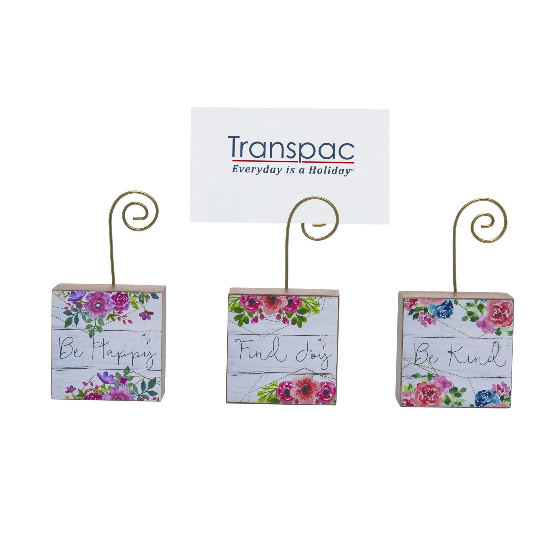 Floral Photo Block Holder (3-Styles)