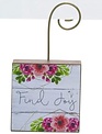 Floral Photo Block Holder (3-Styles)