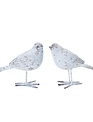 Set of 2 Whitewashed Birds