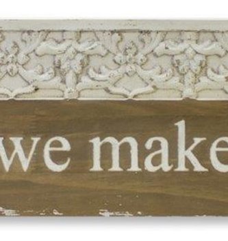 Together We Make a Family Wooden Sign