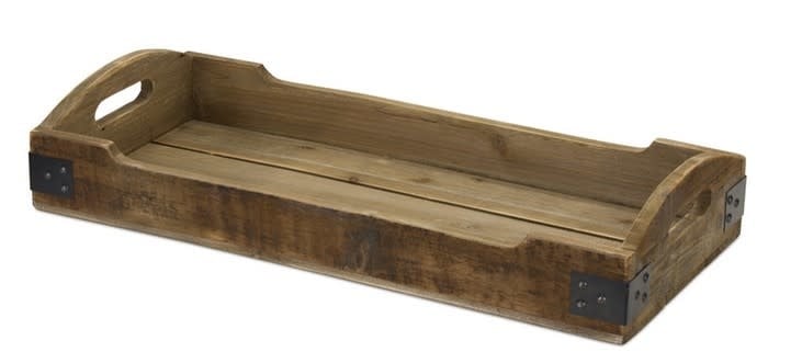 Natural Wooden Rectangular Tray (2-Sizes)