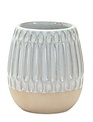 Two Tone White Textured Vase (2-Sizes)