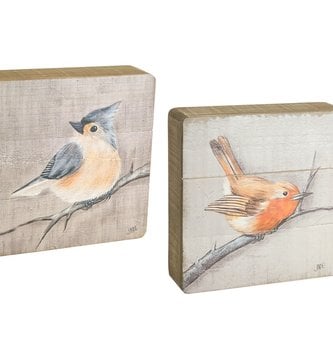 Wooden Garden Bird Pallet Sign (4-Styles)