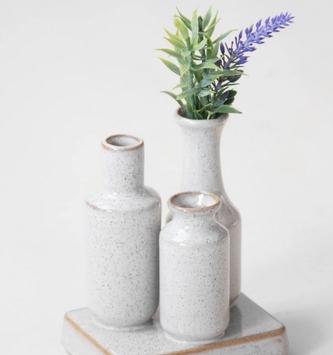 Artisan Triple Speckled Vase (2-Styles)