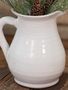 Handmade Artisan White Pitcher