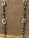 Mini Gray Beaded Loop Necklace
