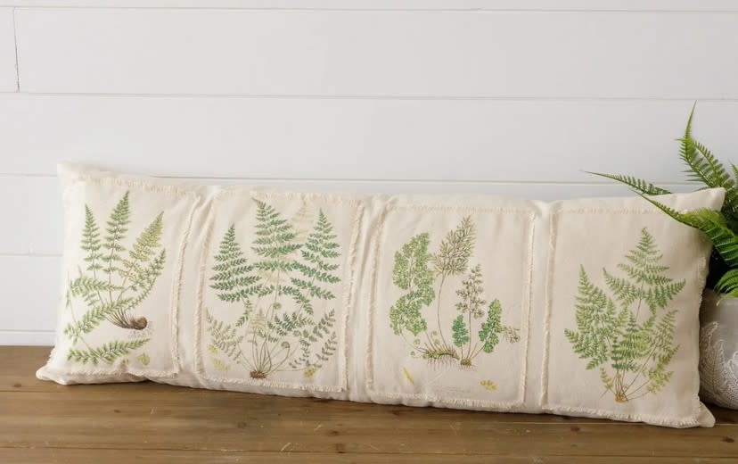 Lumbar Forest Fern Pillow