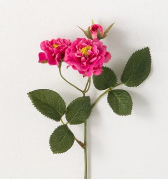 Mini Cottage Rose Spray (3-Colors)