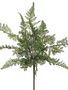 15" Leather Fern Bush