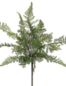 15" Leather Fern Bush