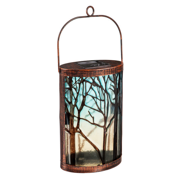 Hand Painted Solar Glass Lantern (4-Styles)