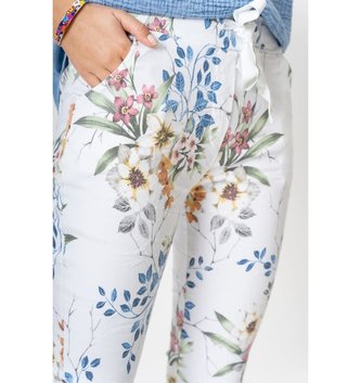 Flower Print Cotton Jegging By: Look Mode