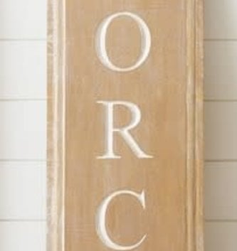 Vertical Front Porch Sign