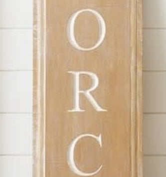 Vertical Front Porch Sign