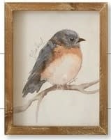 Woodland Framed Bird Print