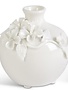 Short White 3-D Floral Ceramic Vase (2-Styles)