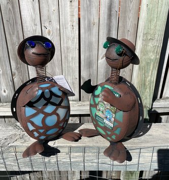 Solar LED Metal Turtle (2-Colors)