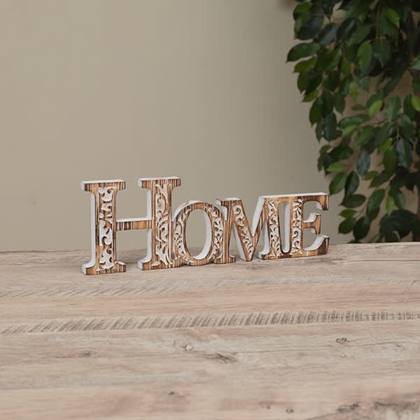 Wooden Welcome Home Block Sign