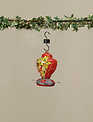 9" Hanging Glass Hummingbird Feeder w/ Ant Moat