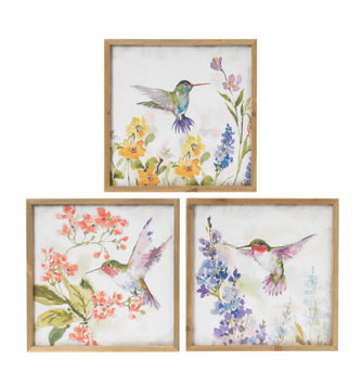 Framed Hummingbird Print by: Susan Winget (3-Styles)