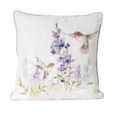 Garden Hummingbird Pillow