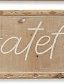 Wooden Embossed Message Sign (3-Styles)