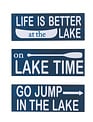 Rectangular Wooden Lake Sign (3-Styles)