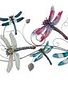 Dragonfly Collage Wall Art (2-Sizes)