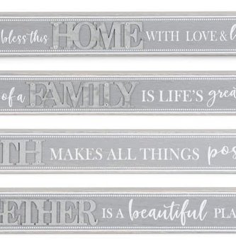 Wooden Inspirational Block Sign (4-Styles)